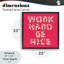 Cadre de travail flottant «Work Hard Be Nice», design par Lish Creative-1300445817-1300445820