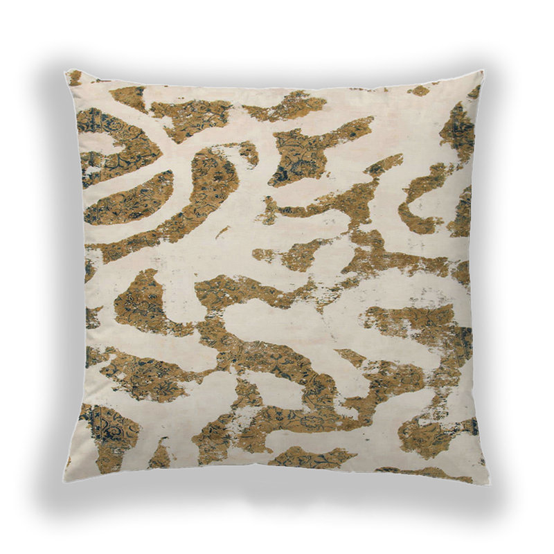 Coussin décoratif abstrait 1018, Microsuède