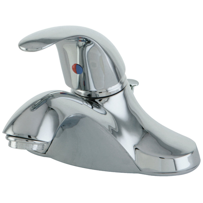 Kingston Brass Legacy Single-Handle 3-Hole Deck Mount 4" Centerset Bathroom Faucet with Plastic Pop-Up