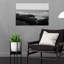 Black And White Coastal View Peaceful Serene Tranquil Coastal Wall Art Print 1 Piece Wrapped Canvas Wall Art-1503315614