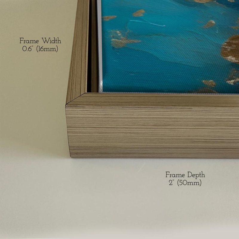 Proverbes 18: 4 eaux profondes de la sagesse par Mark Lawrence - impression sur toile, 36 po x 48 po, Cadre plat flottant
