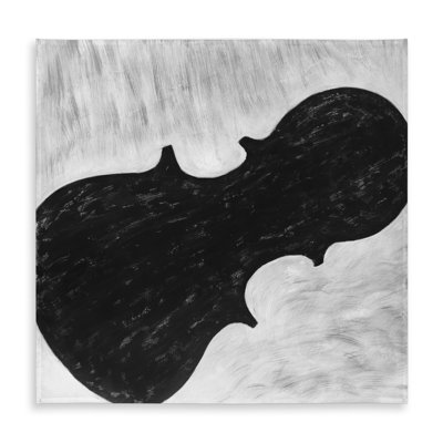 Violin Silhouette Tablecloth - Monochrome Indoor/Outdoor Decor