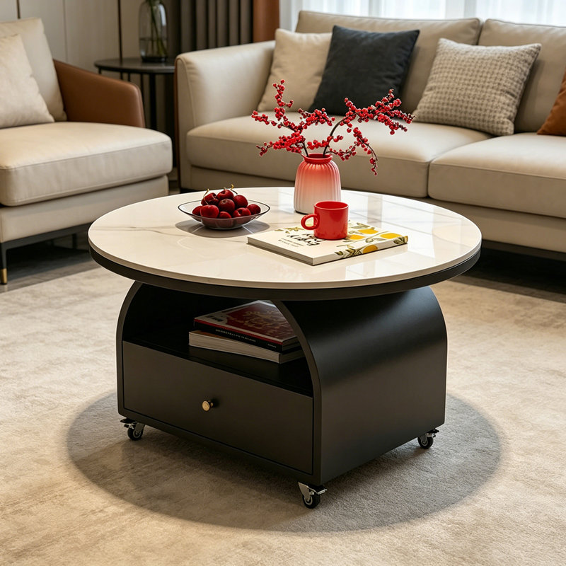 Table basse en bois massif, H 18,5 po x L 31,49 po x l 31,49 po, Gris