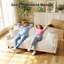 Ruzan 3 Seater Teddy Bean Bag Sofa-716695171