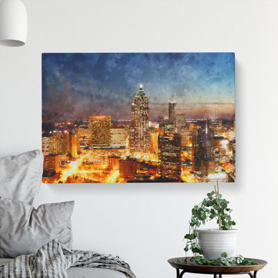 Atlanta Georgia Skyline - Wrapped Canvas