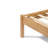 Upholstered Panels with Natural Rubber Wood Frame Platform Bed, Queen