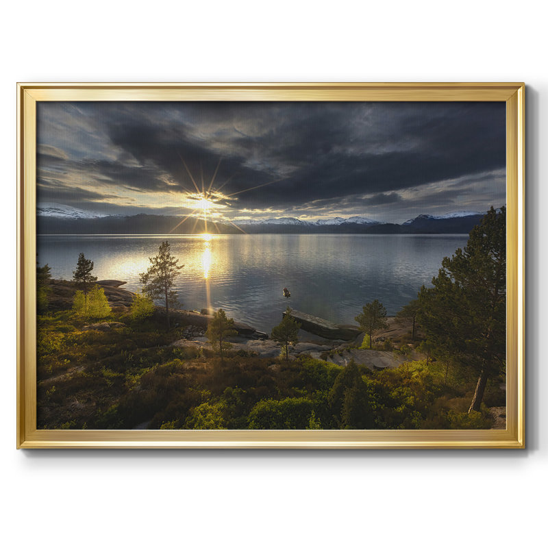 " Breaking Dawn ", Gold, 18" H x 26" W x 1.5" D