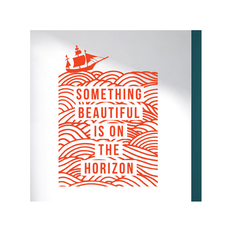 Non-Wall Damaging Wall Decal, Orange