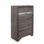Commode gris étincelant