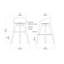 Tabouret de bar et de comptoir pivotant en bois massif Basnti-449026045-449026046