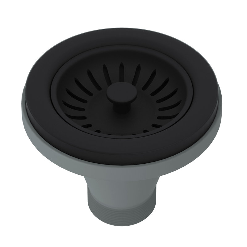 Rohl Basket Strainer, Matte Black