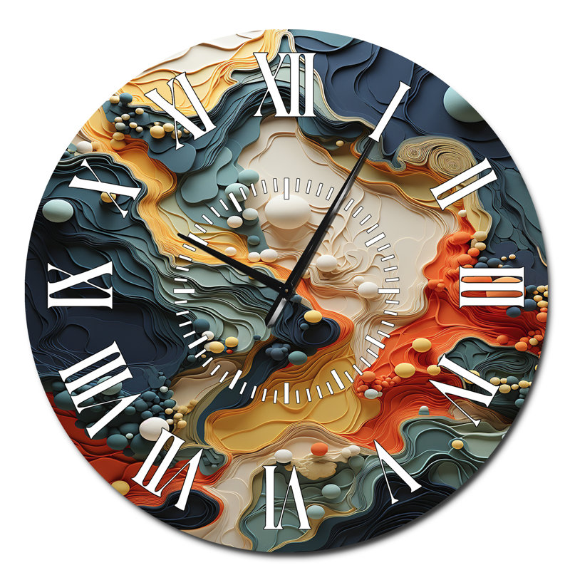 Horloge murale Biomorphism Organic Forms II - Biomorphism, Surdimensionné