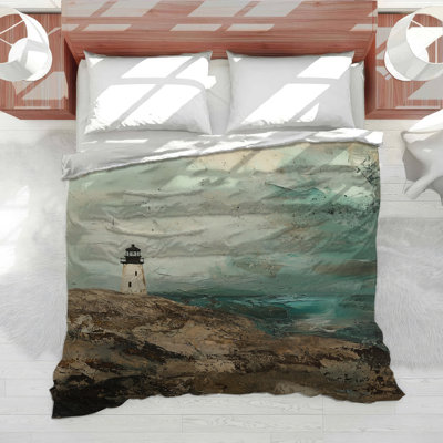 Lighthouse Bedding Coastal Comforter Rustic