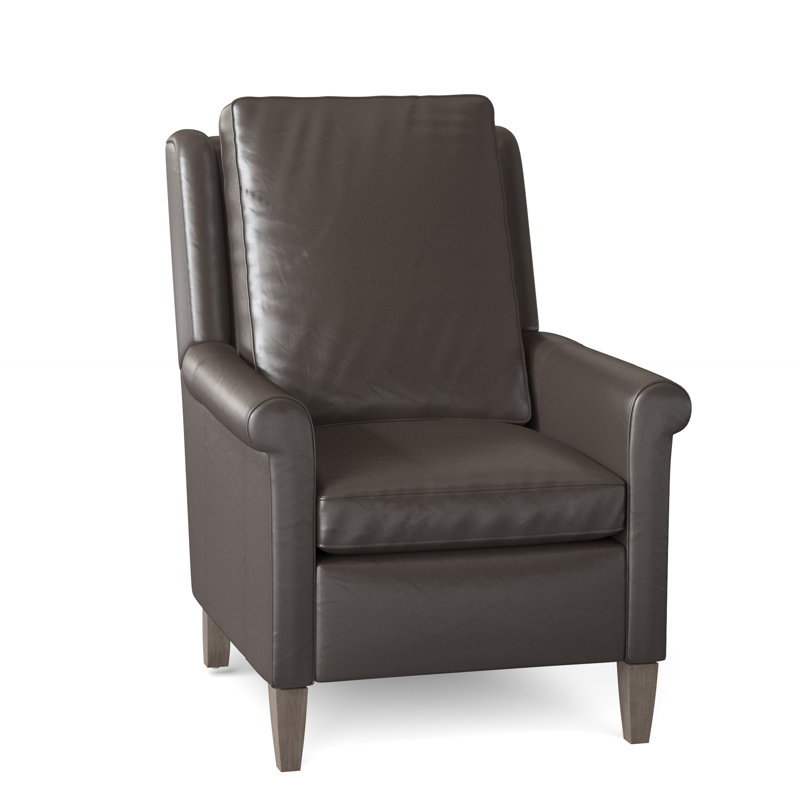 Timber Recliner, Rio Mineral Genuine Leather, Stone, Manual