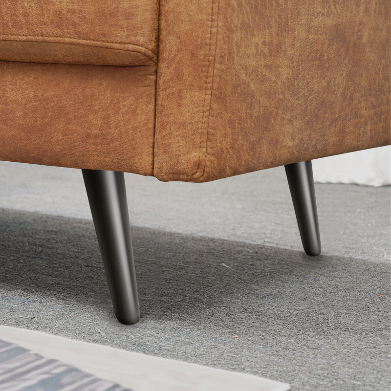 Canapé Cranford, Microfibres brunes, H 33 po x l 57 po x P 31 po