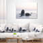 Coussin Rocks in the Sea noir et blanc - Sea & Shore