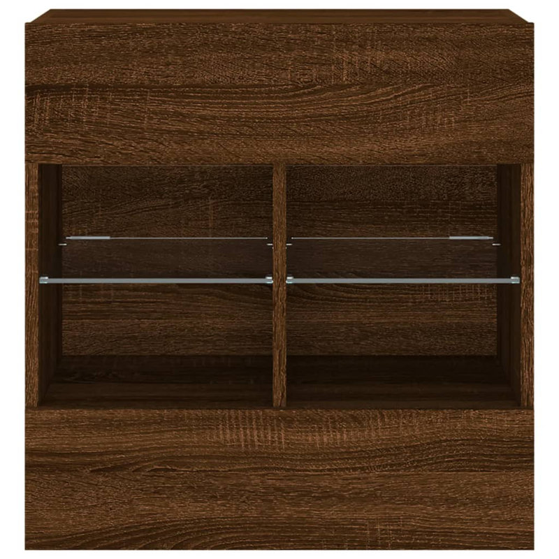 Calita Unfinished TV Stand for TVs up to 28", Brown Oak