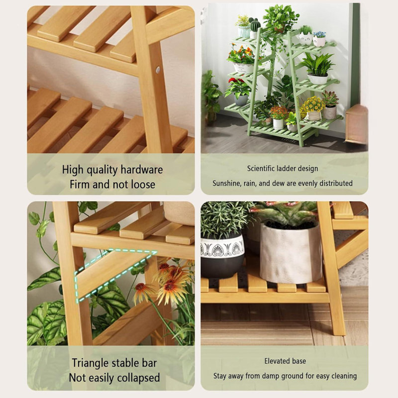 Support à plantes à 8 niveaux pour l'intérieur et l'extérieur, Nature