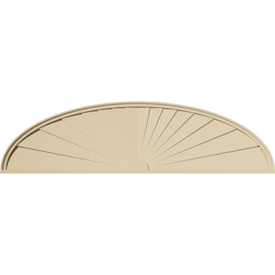 Fronton en uréthane Elliptical Signature, brun clair apprêté