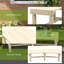 Chaise de patio semi-circulaire - en bois, naturel pour terrasse, cour, banc de terrasse en bois