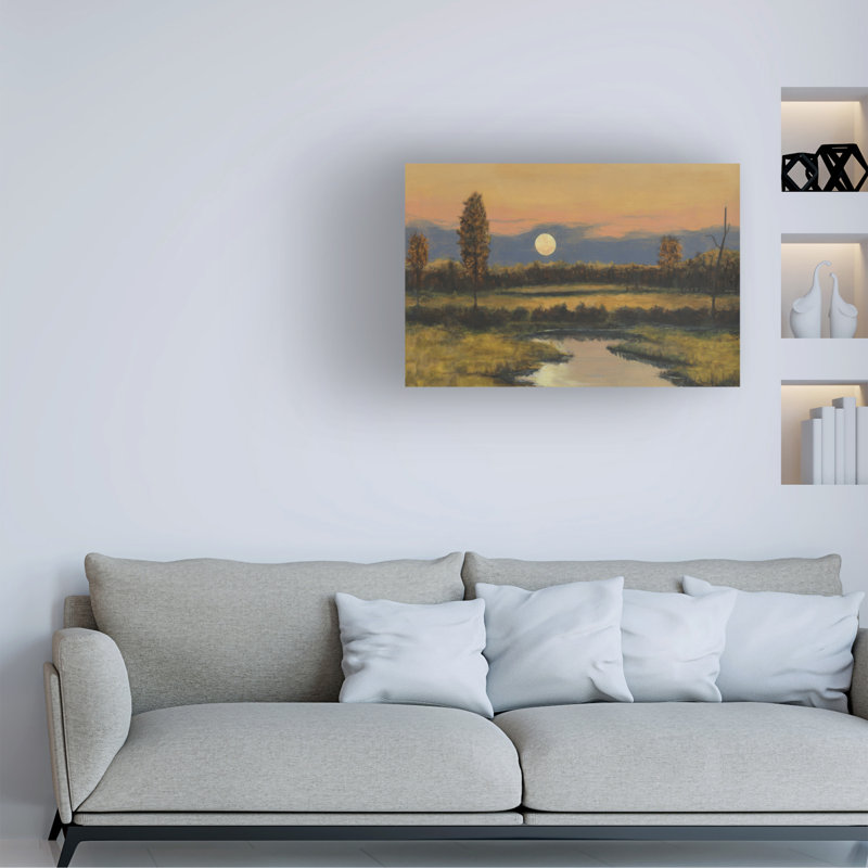 Art mural sur toile tendue - "Moon Moon" par Michael Willett pour décoration de salon, de chambre à coucher ou de bureau - 16 x 24
