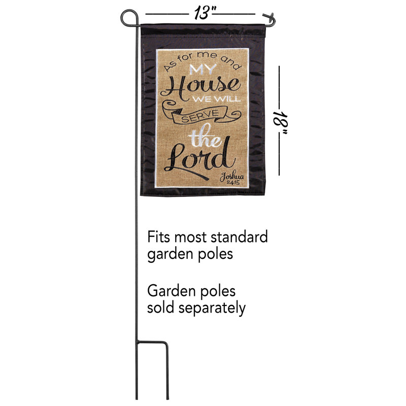 Drapeau de jardin en polyester 18 po x 13 po Fazer
