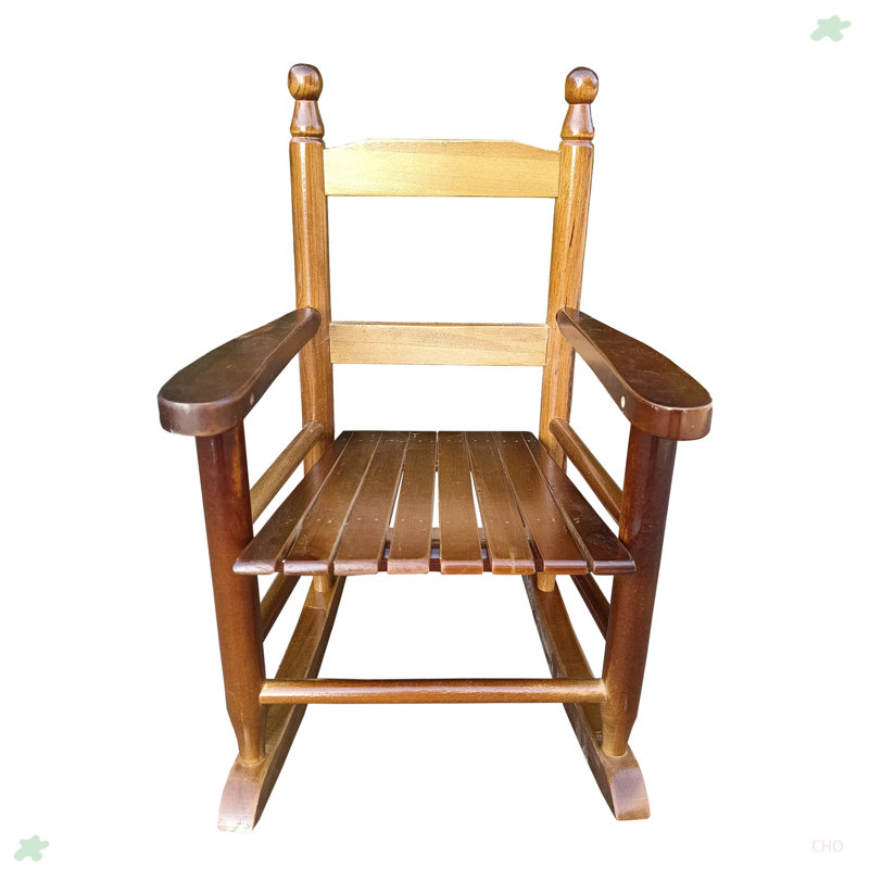 Chaise berçante pour enfants, Chêne
