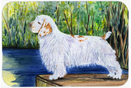 Caroline's Treasures Clumber Spaniel Glass Cutting Board