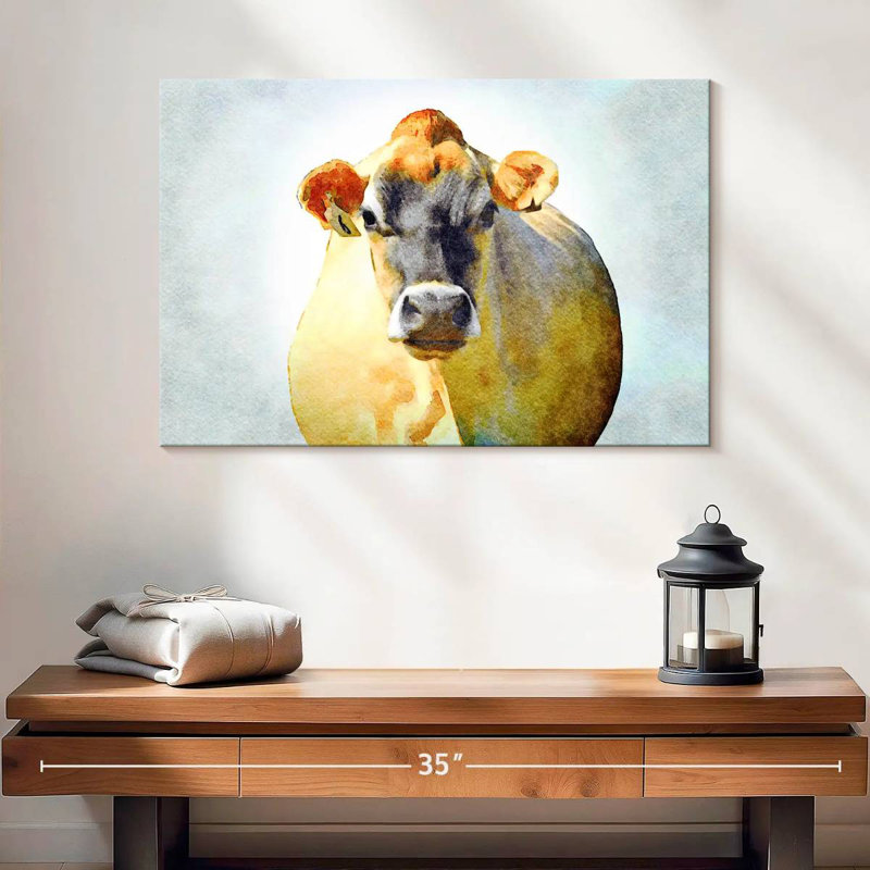 Grumpy Cow, 16" H x 24" W