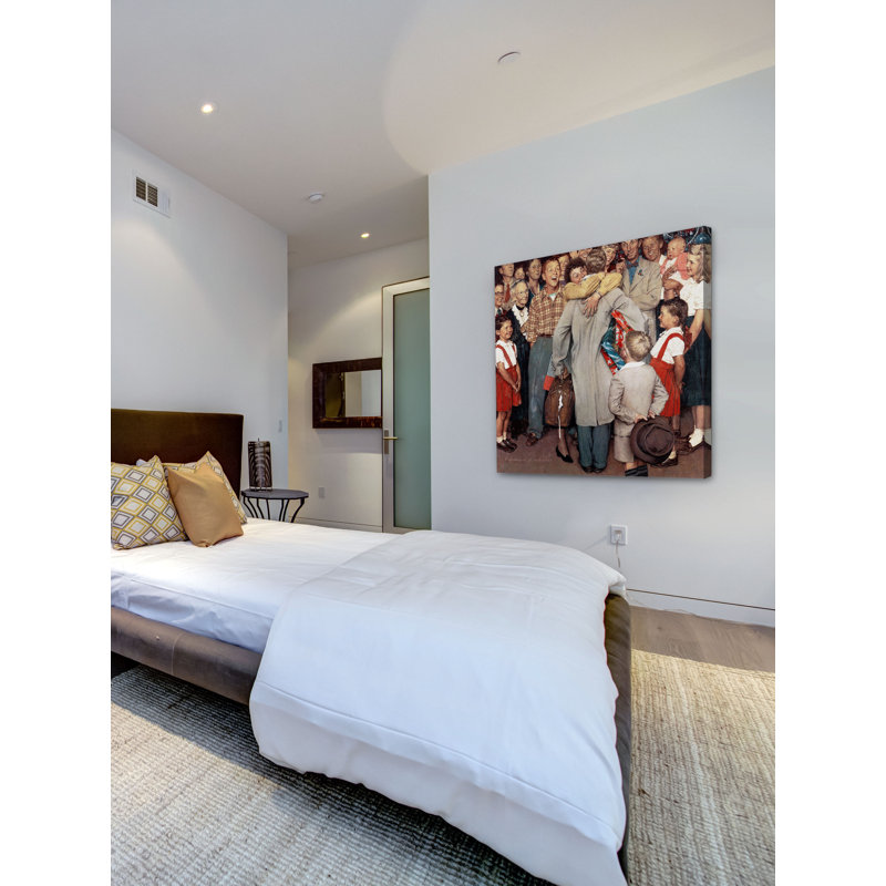 « christmas homecoming », reproduction d’impression sur toile tendue, H 48 po x l 48 po