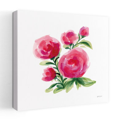 Art contemporain avec fleurs florales