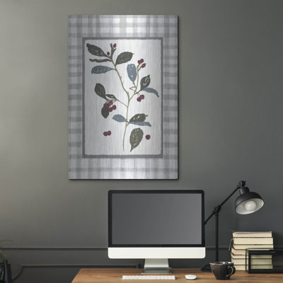 Luxe Metal Art 'Floral Medley 4' by Stellar Design Studio, Metal Wall Art, 24" x 36"