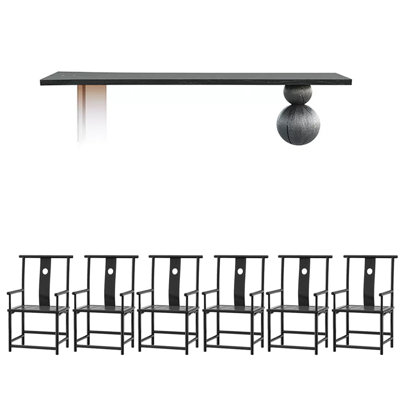 Solid wood dining table set