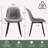 Chardee Upholstered Dining Chairs Faux Leather Waterproof Side Chair With Metal Frame-677716635