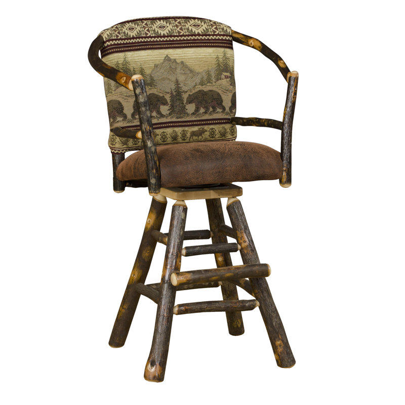 Tabouret de bar rotatif 30 po cerceau Webrook, 30"