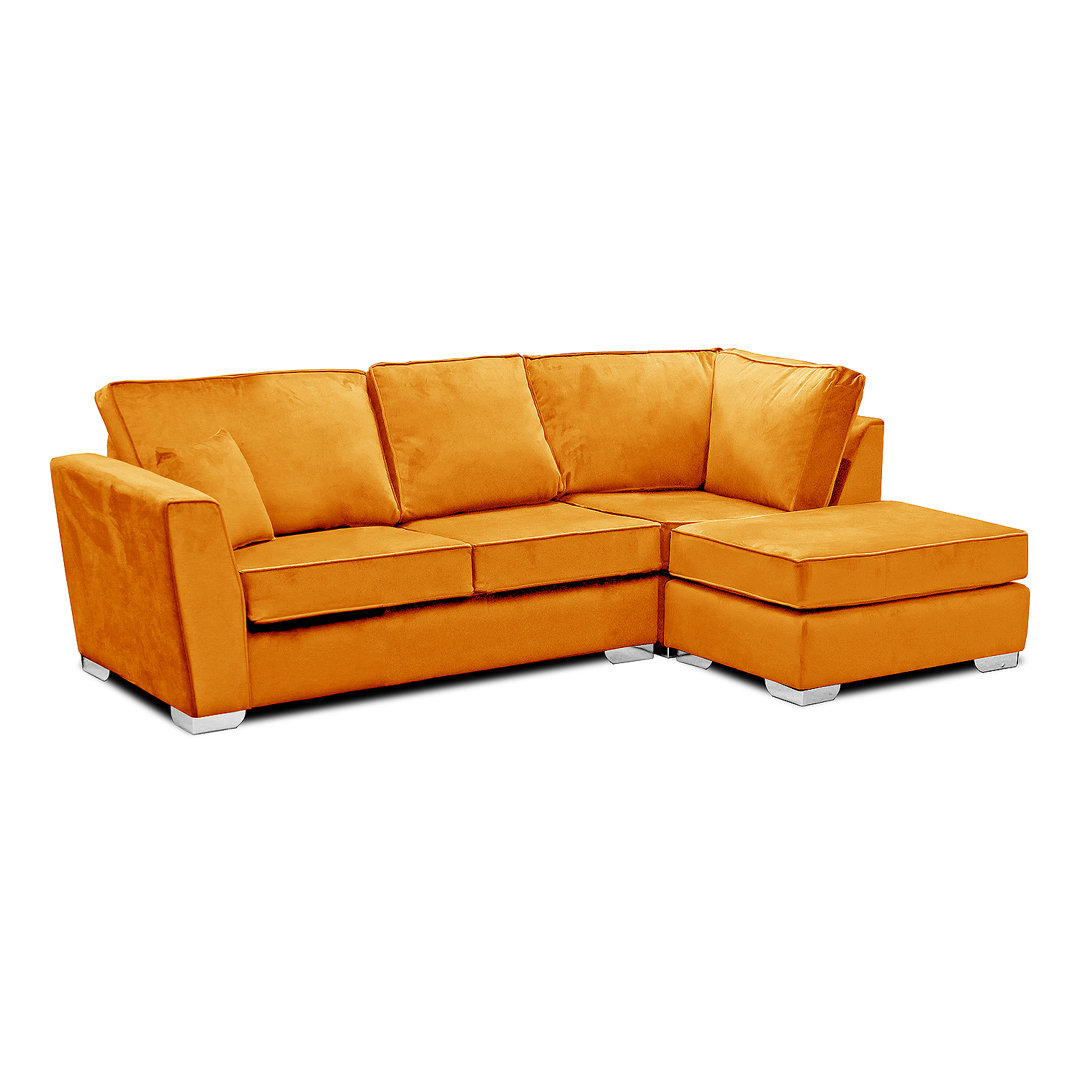Quade 4 Seater Velvet Corner Sofa