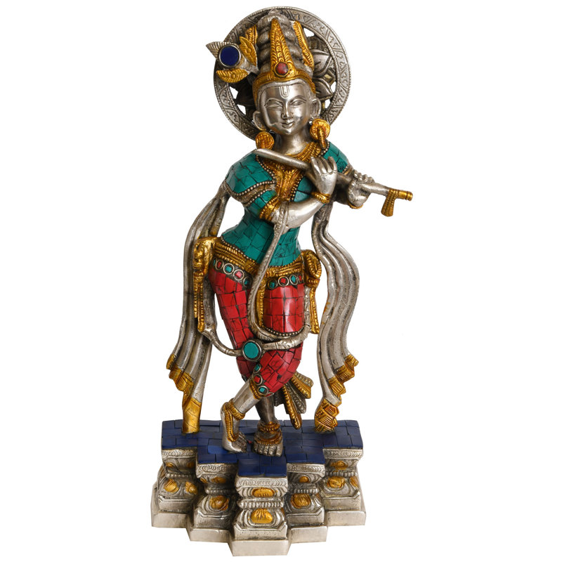 Krishna jouant de la flûte