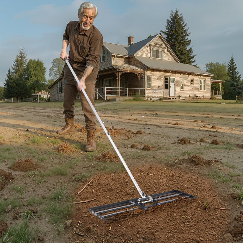 Manche ajustable robuste pour jardin et jardin, H 90,20 po x l 36 po x P 10 po