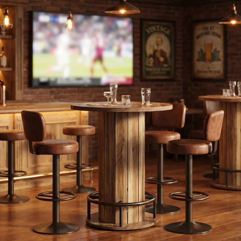 Table bistro 31,5 po, Brown