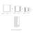 Akasha Floating Shelves- Cube Wall Shelf Set with Hidden Brackets, 3 Sizes to Display Décor, Books, Photos, More- Hardware Included-226456845