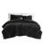 King Faux Fur Ribbed Comforter Set