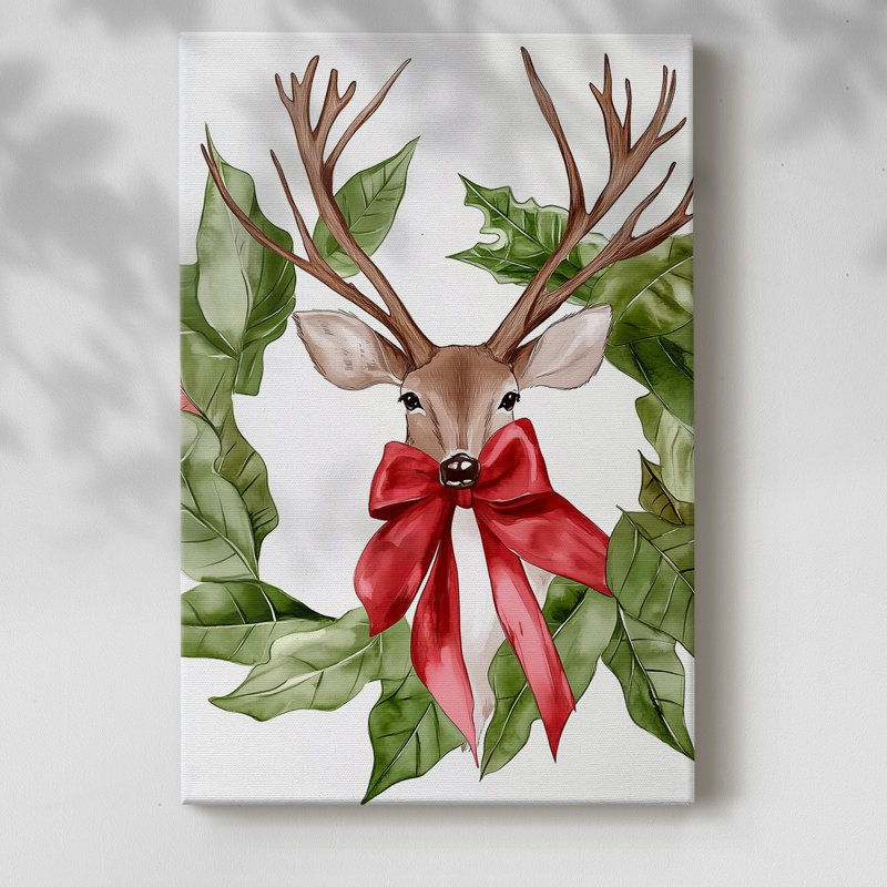 Art des Fêtes de Noël - Toile tendue avec châssis DCCCLxxxv, H 18 po x l 12 po