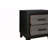GREY AND BLACK NIGHTSTAND