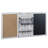 Wall Mounted Combo Cork Chalkboard Set