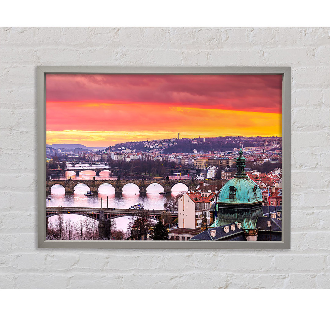 Bridges Over The City - Einzelbildrahmen Kunstdrucke auf Leinwand