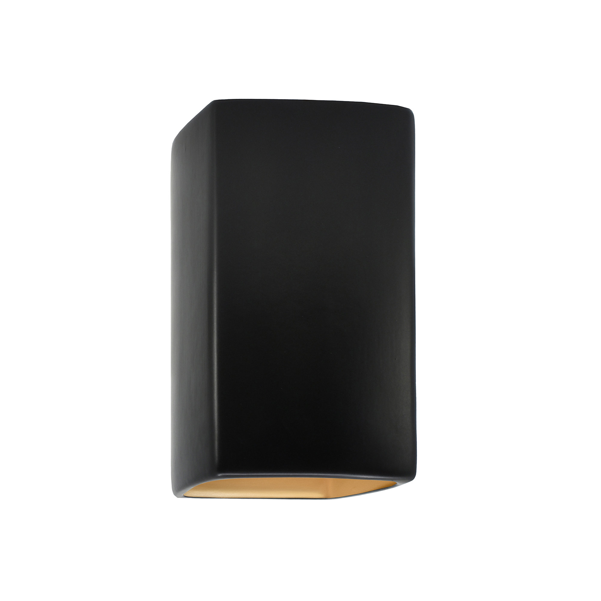 Nomad Outdoor Ceramic LED Wall Light, Gloss White, Integrated, 13.5" H x 7.25" W x 6.5" D