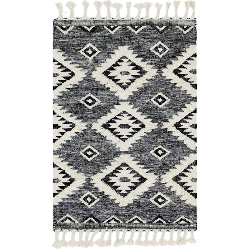 Alenah Wool Southwestern Indoor Rug, Rectangle 4' x 6'