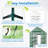 Machrus Ogrow Deluxe Walk-in 2 Tier 8 Shelf Portable Lawn And Garden Greenhouse - Heavy Duty Anchors Included!
