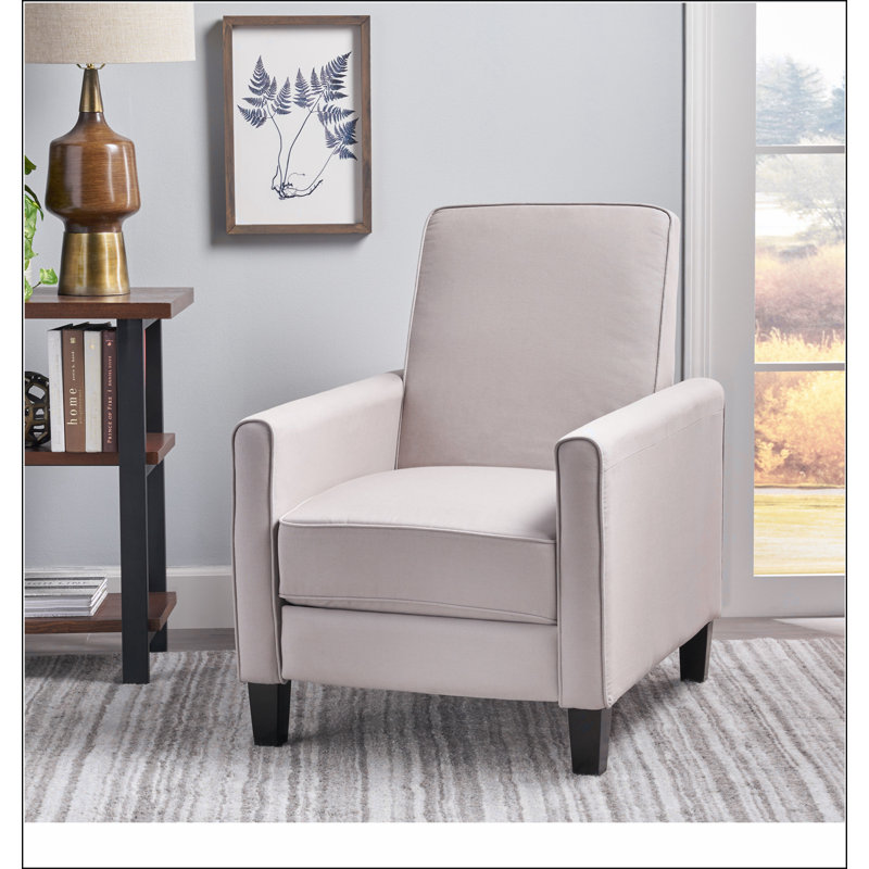 Fauteuil inclinable manuel en lin, Gris foncé
