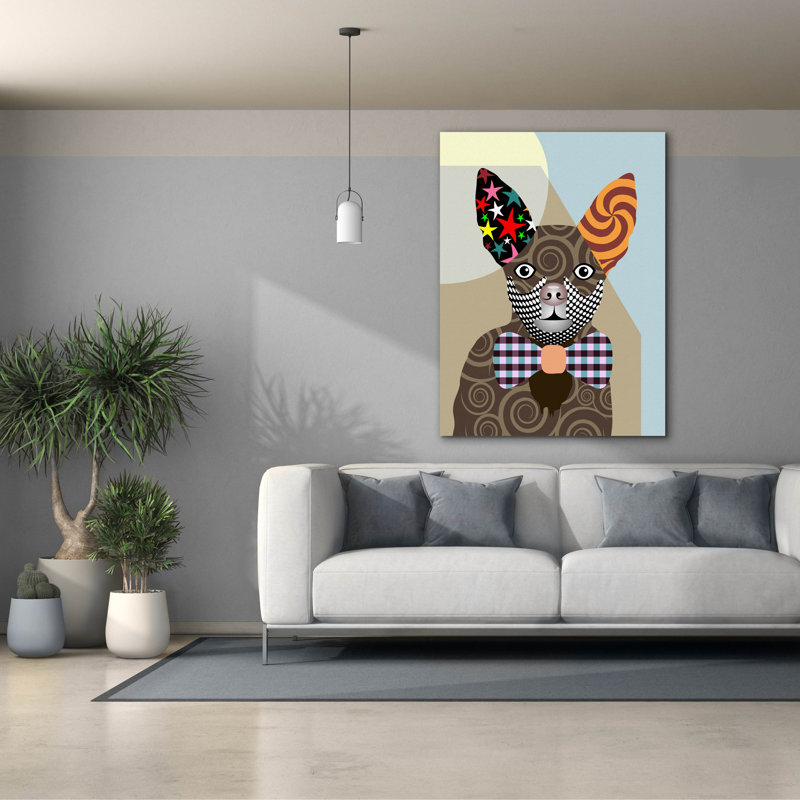 «Chihuahua Dog» par Lanre Adefioyue, H 54 po x l 40 po x P 1,5 po
